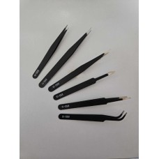 Six Piece Tweezer Set